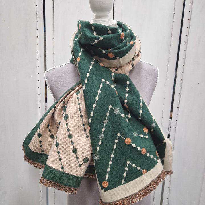 Reversible Wrap Scarf (Green)