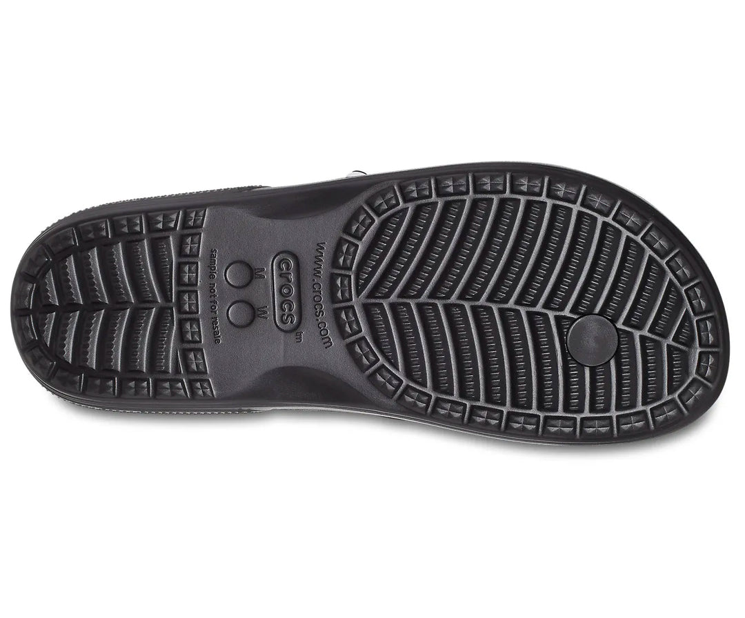 Crocs Adults Unisex Classic Flip Flops In Black