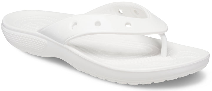 Crocs Adults Unisex Classic Flip Flops In White