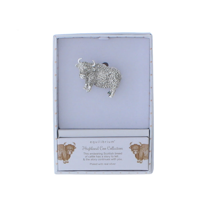 Highland Cow Pin Brooch By Equilibrium