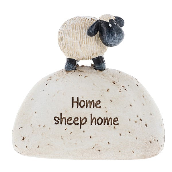 Sheep Fab-Ewe-Lous Home Sheep Home Mini Pebble Ornament Gift Figurine