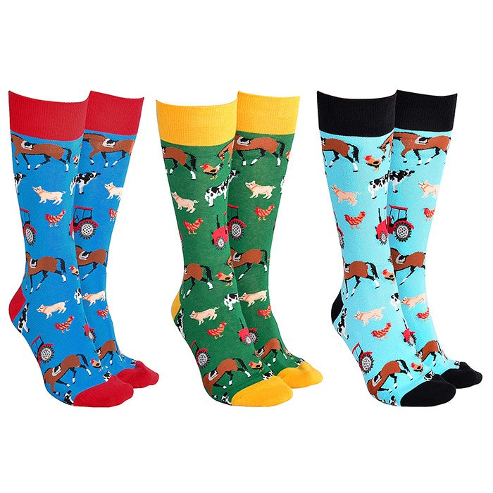 Farm Yard Animals & Tractor Socks