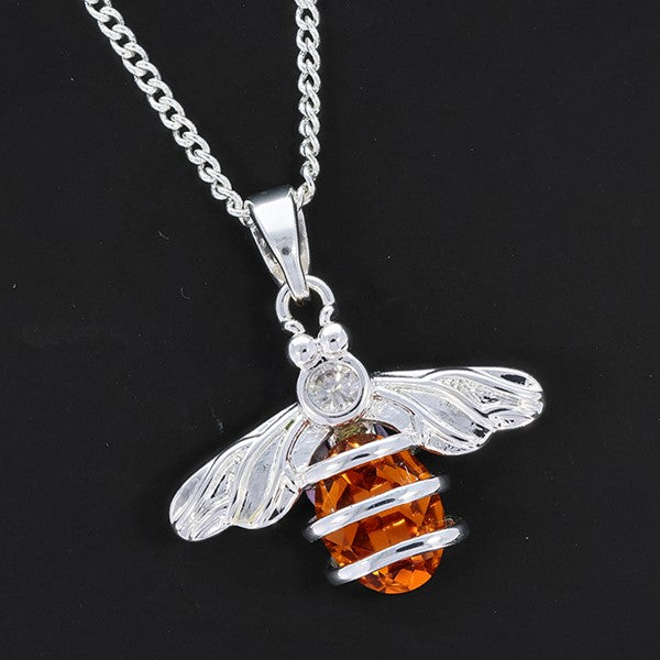 Honey Bee Necklace Gift Boxed By Equilibrium