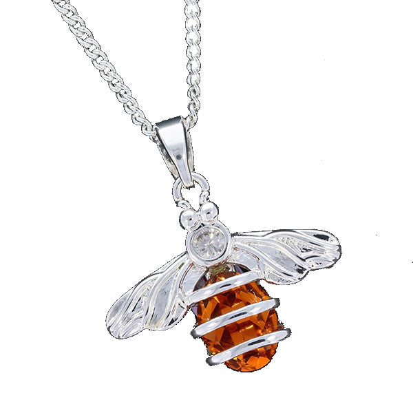 Honey Bee Necklace Gift Boxed By Equilibrium