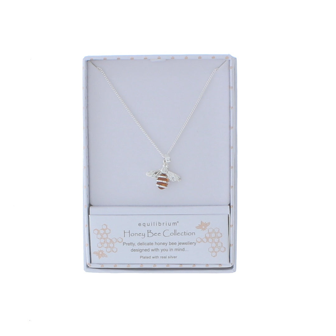 Honey Bee Necklace Gift Boxed By Equilibrium