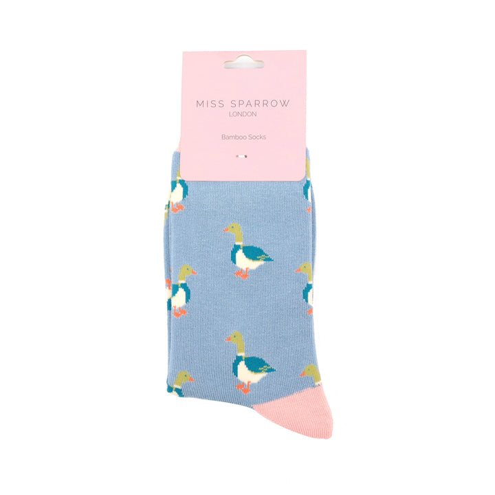 Miss Sparrow Bamboo Socks Mallard (Blue)