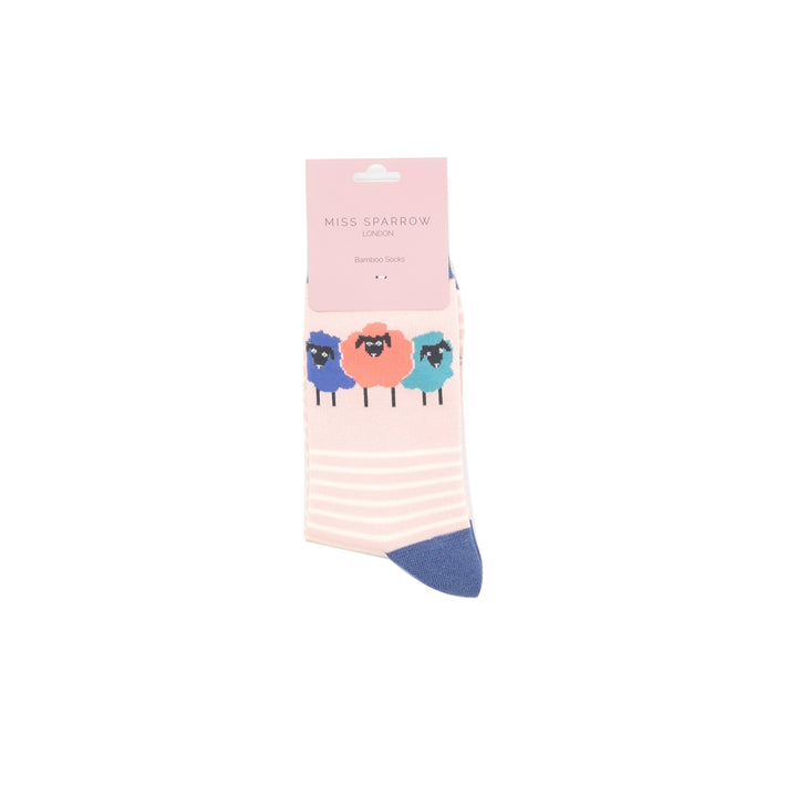 Miss Sparrow Bamboo Sheep Socks (Dusky Pink)