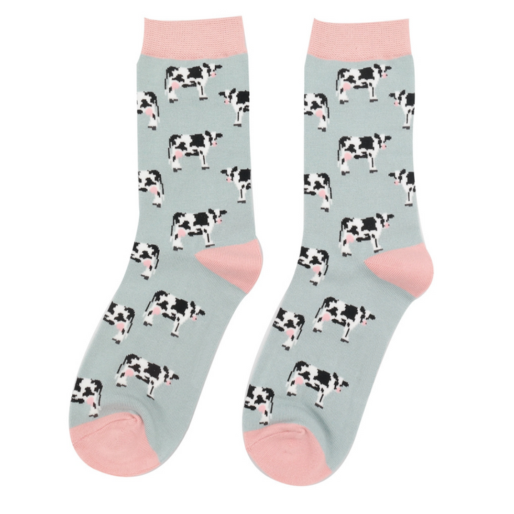 Miss Sparrow Bamboo Cows Socks Duck Egg