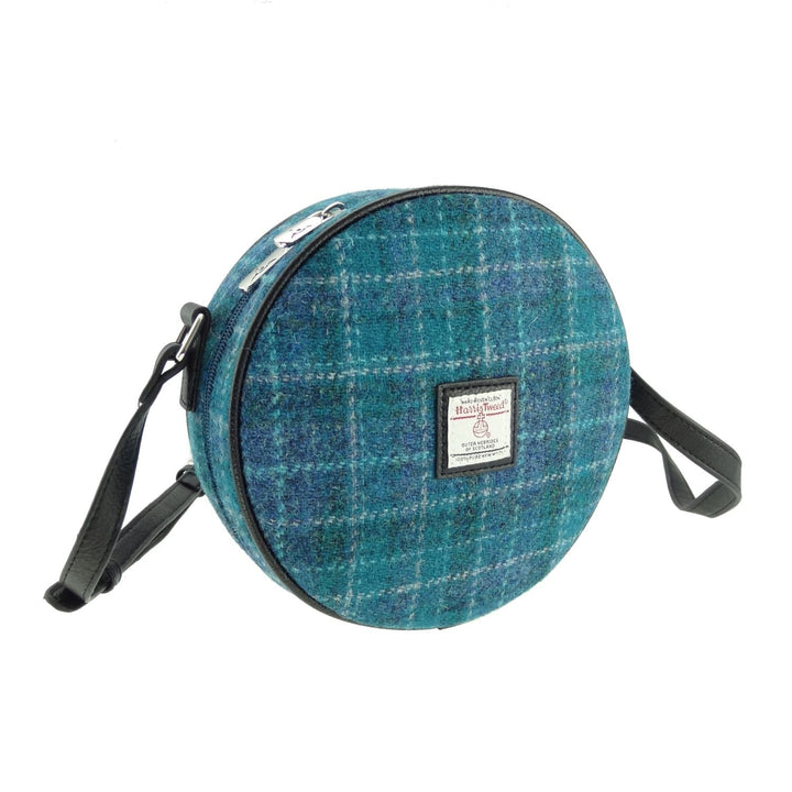 Glen Appin Harris Tweed Mini Round Bannock Bag