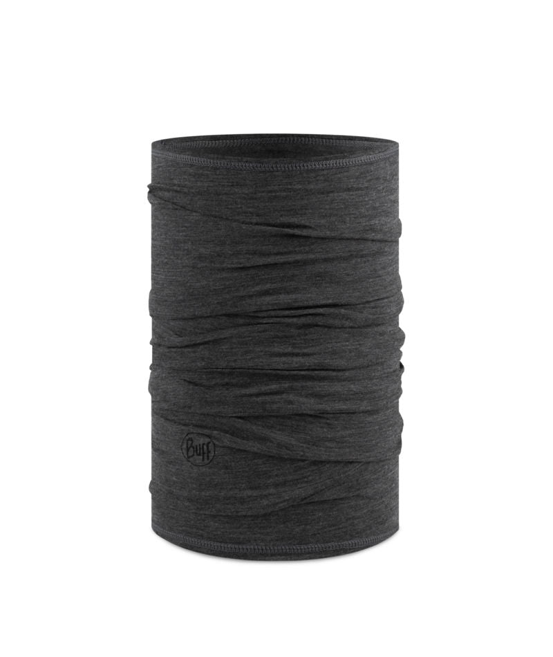 Buff Merino Wool Lightweight Neck Warmer In Grey