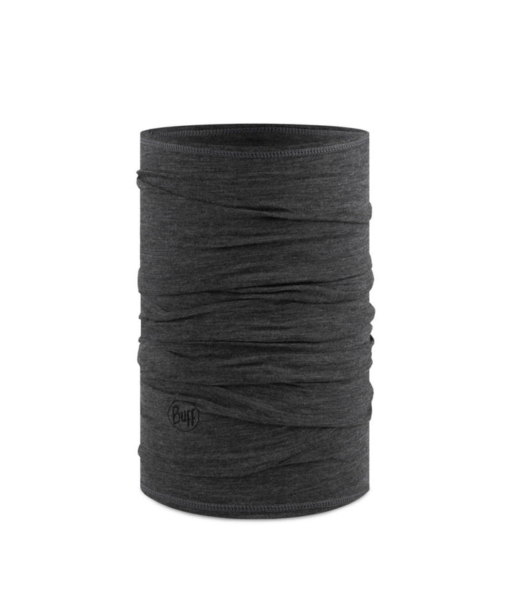 Buff Merino Wool Lightweight Neck Warmer In Grey