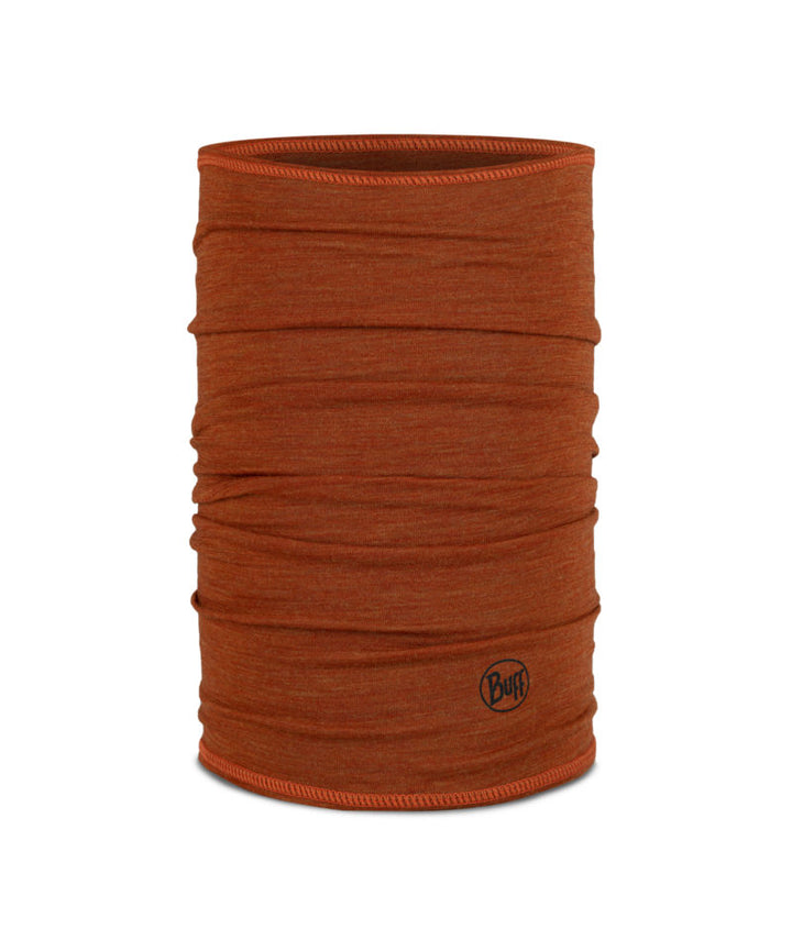 Buff Merino Wool Lightweight Neck Warmer In Cinnamon