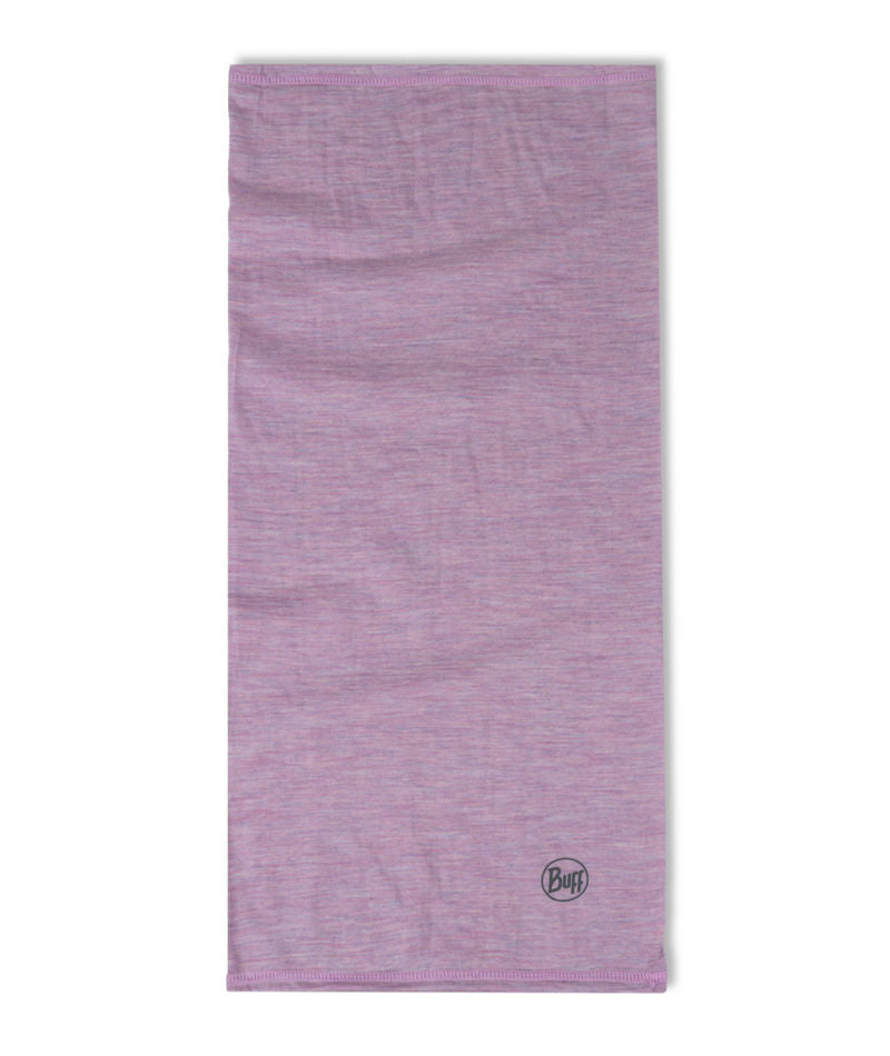 Buff Merino Wool Lightweight Neck Warmer In Pansy