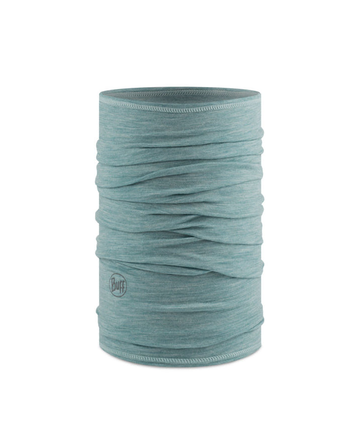 Buff Merino Wool Lightweight Neck Warmer In Pool