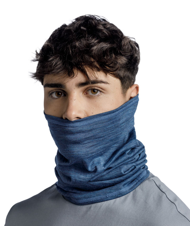 Buff Merino Wool Lightweight Neck Warmer In Tempest
