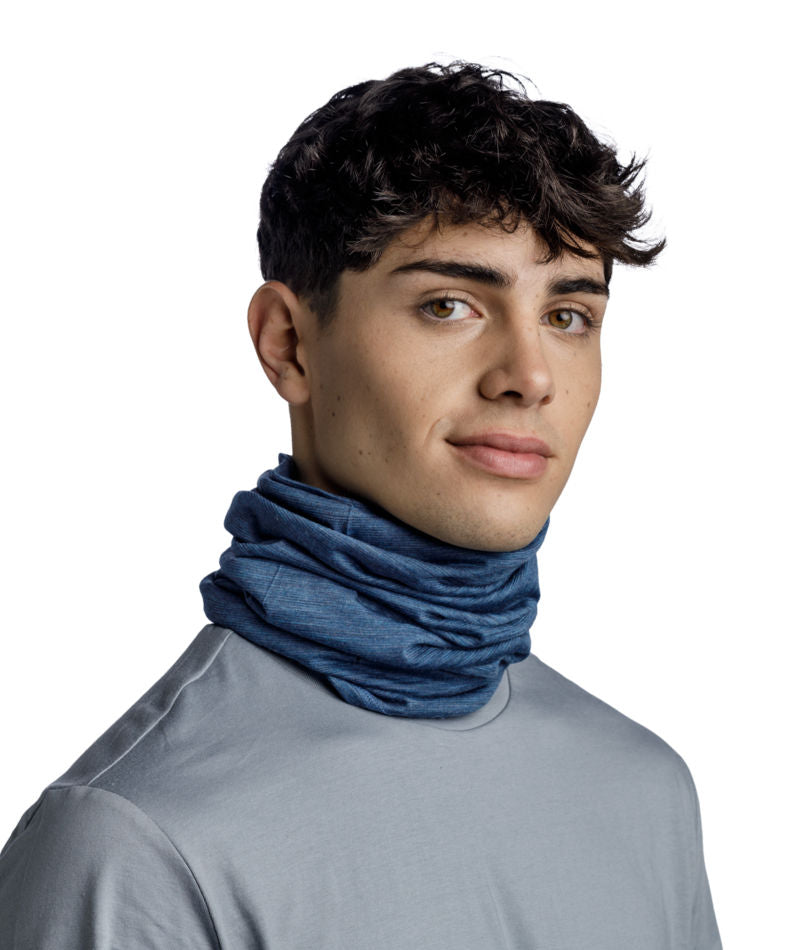 Buff Merino Wool Lightweight Neck Warmer In Tempest