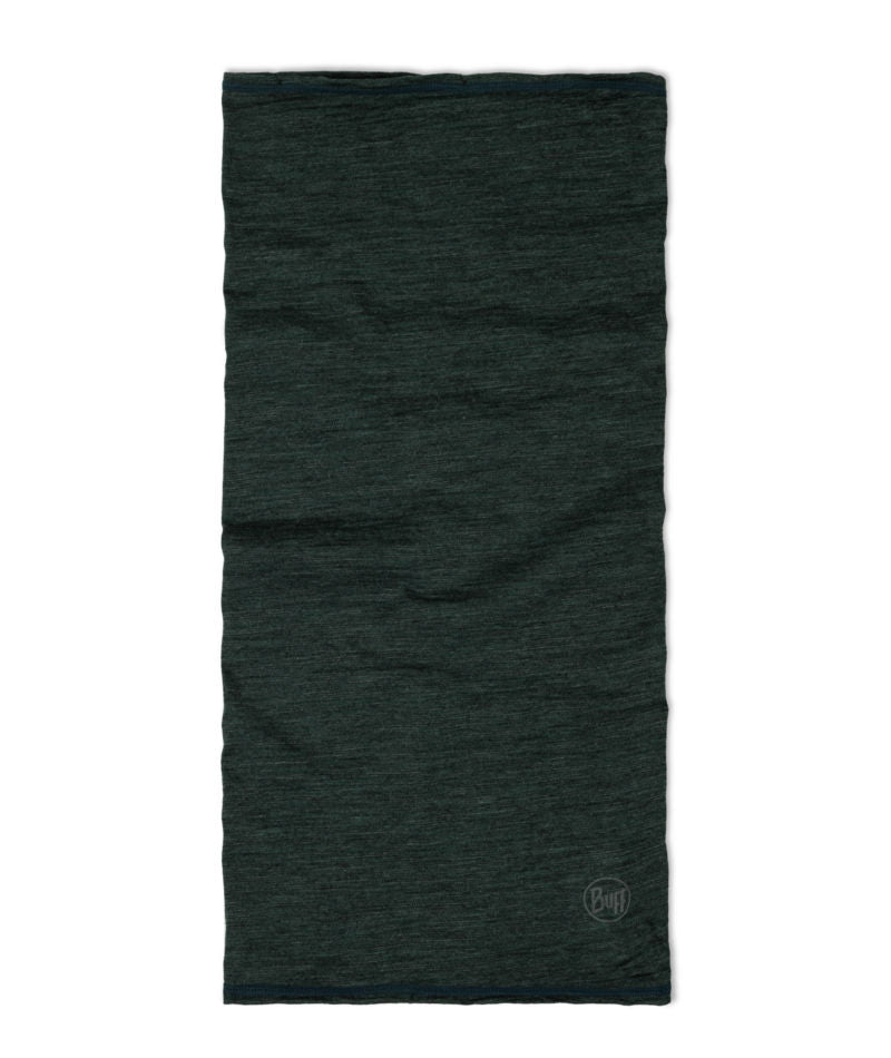 Buff Merino Wool Lightweight Neck Warmer In Forest