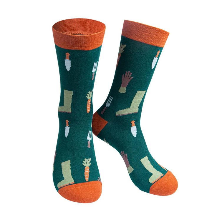 Bamboo Gardening Socks (Green)