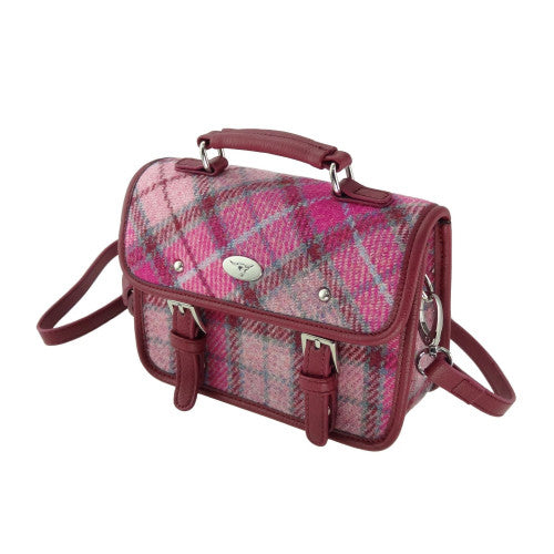 Glen Appin Harris Tweed Mini Satchel Bag Bervie