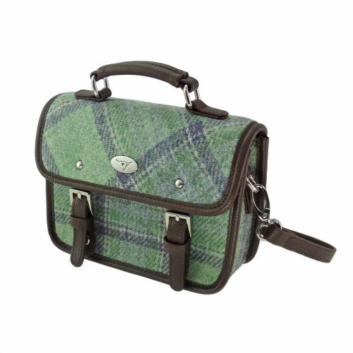 Glen Appin Harris Tweed Mini Satchel Bag Bervie