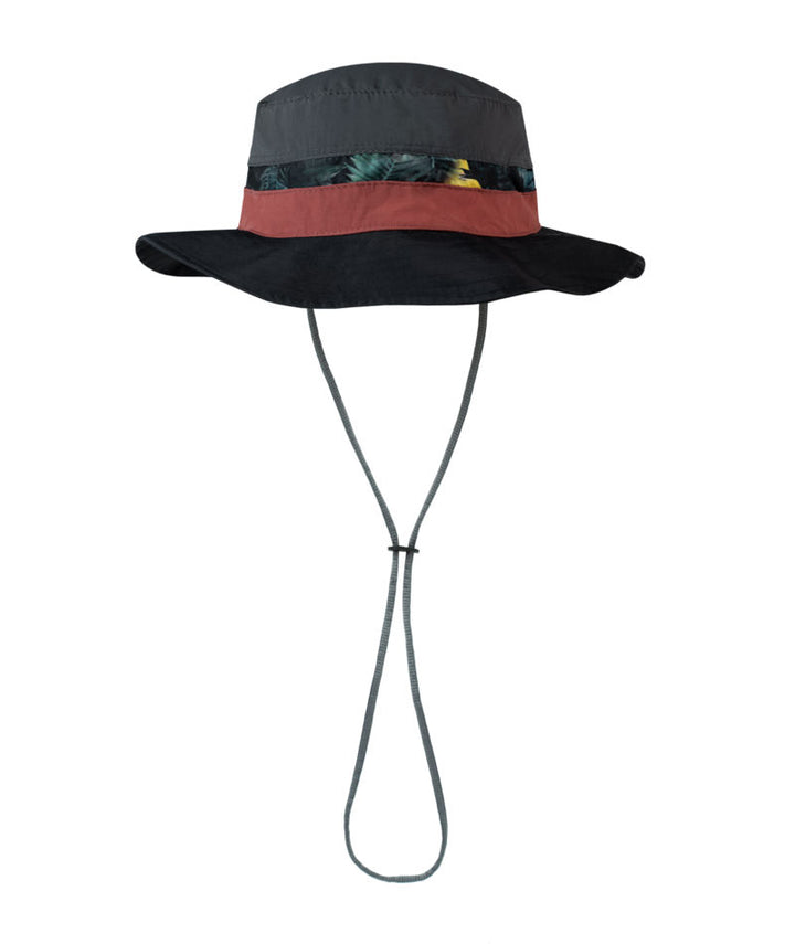 Buff Explore Booney UPF 50 Lightweight Packable Hat In Okisa Black