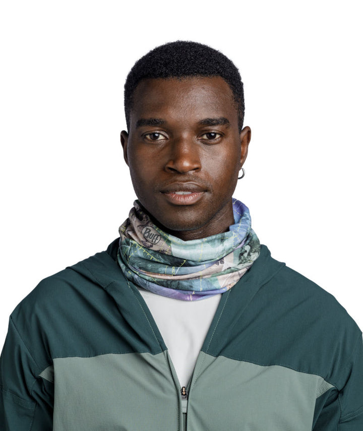 Buff CoolNet UV Neckwear In Campast Green