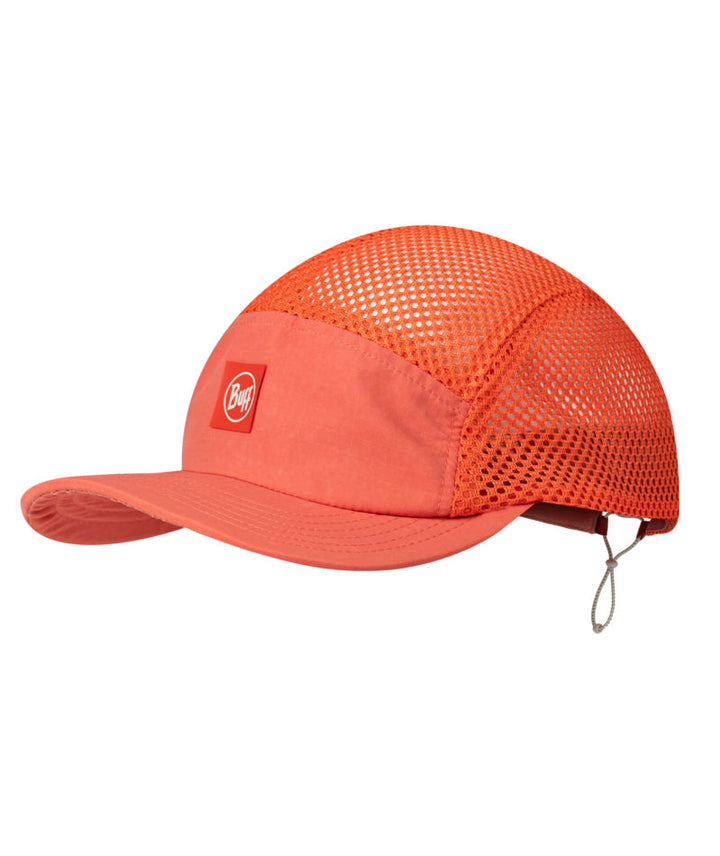 Buff 5 Panel Air Mesh Breathable Cap In Poppy