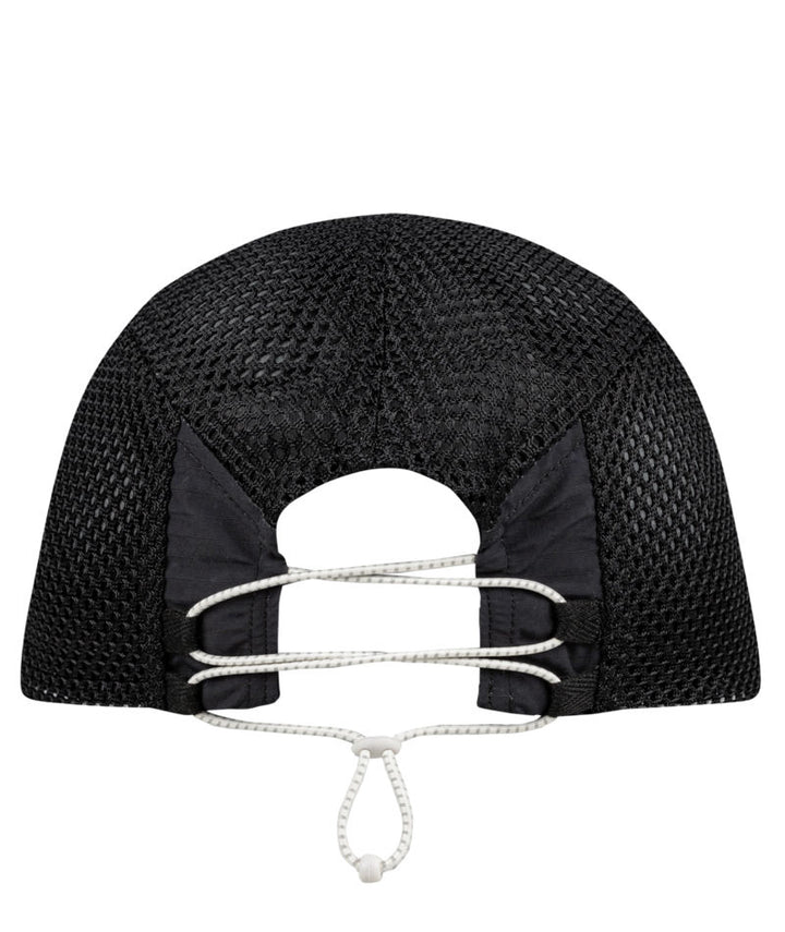 Buff 5 Panel Air Mesh Breathable Cap In Black