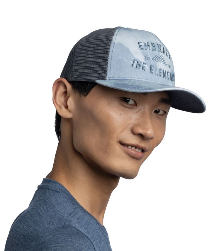 Buff Explore Adjustable Mesh Trucker Cap In Tery Mist