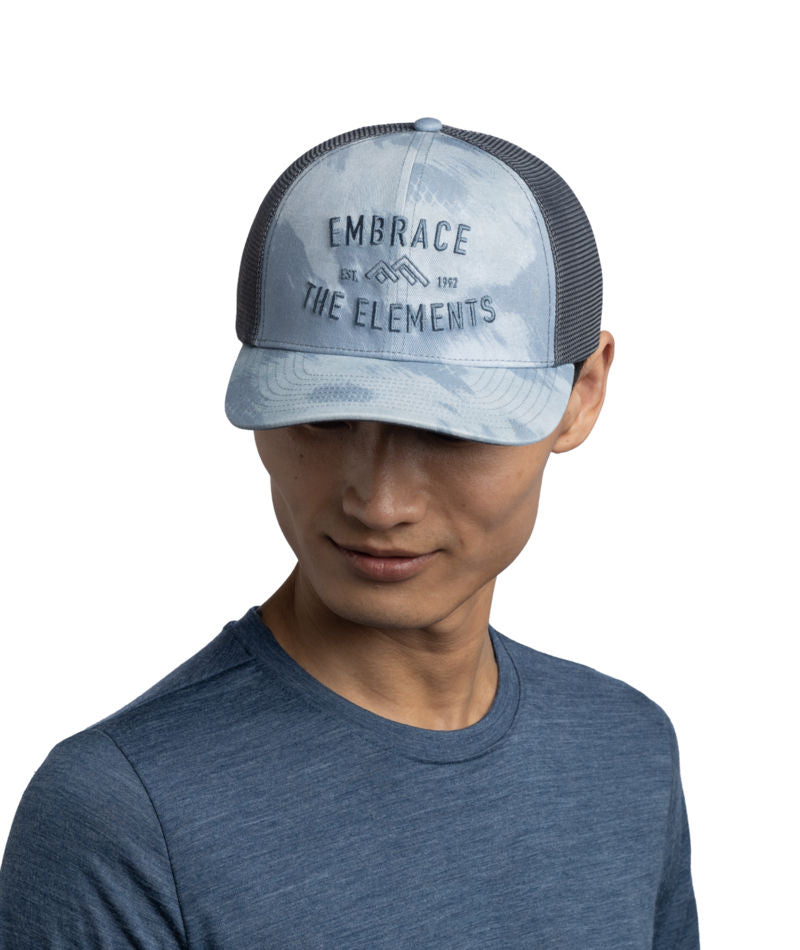 Buff Explore Adjustable Mesh Trucker Cap In Tery Mist
