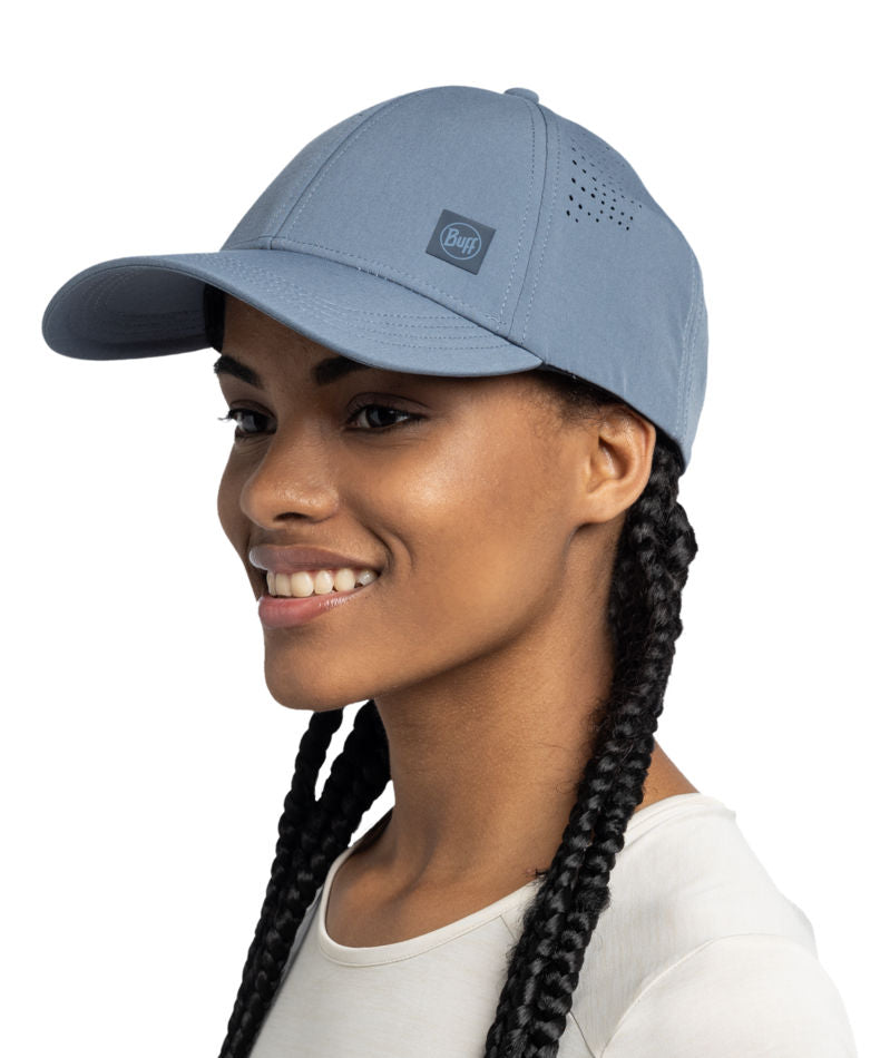 Buff Summit UPF 50 Lightweight Baseball Cap In Stone Blue