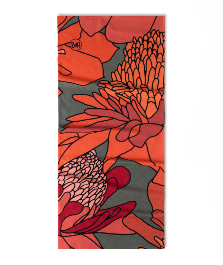 Buff CoolNet UV Neckwear In Armay Poppy