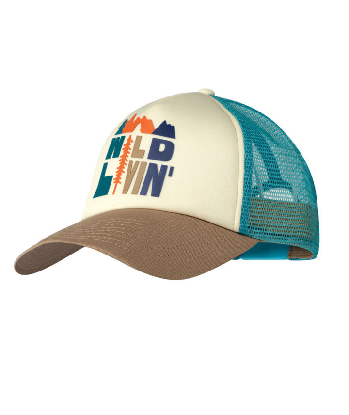 Buff Classic Adjustable Mesh Trucker Cap In Scen Multi