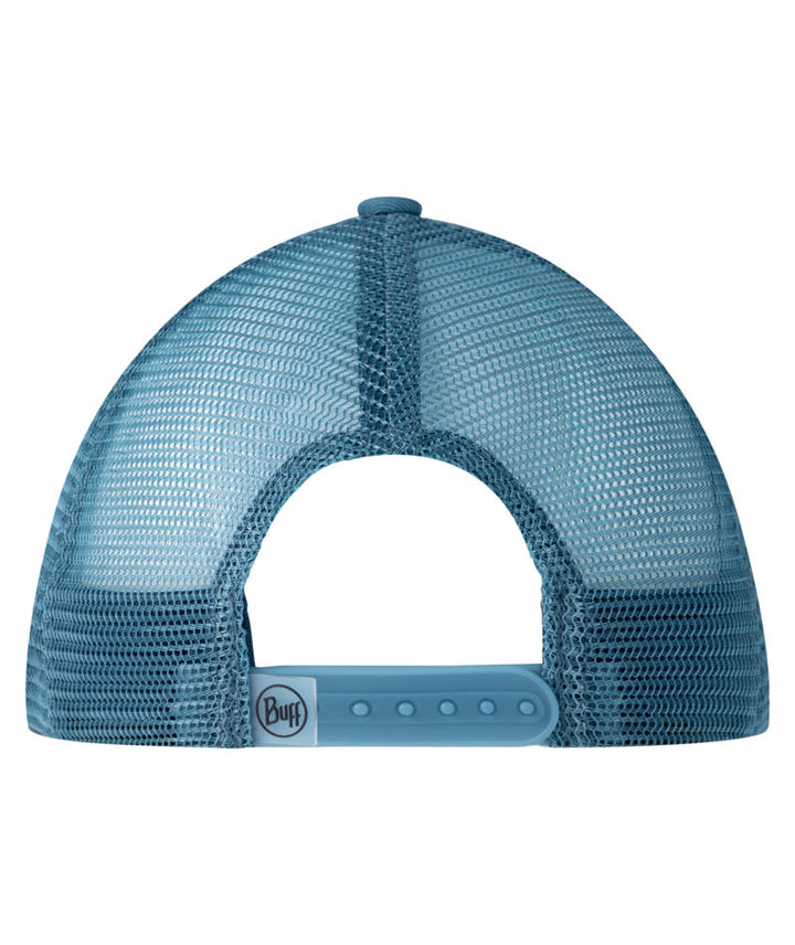 Buff Explore Adjustable Mesh Trucker Cap In Nidus Blue