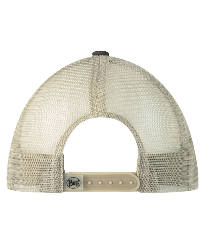 Buff Explore Adjustable Mesh Trucker Cap In Lake River Khaki
