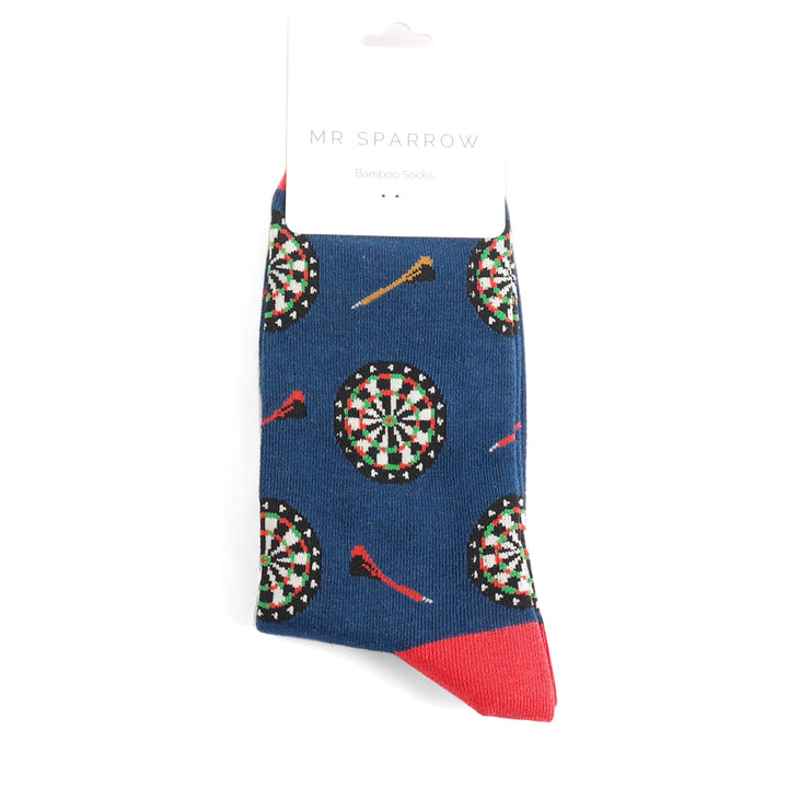 Mr Heron Mens Bamboo Dart Boards Socks In Navy