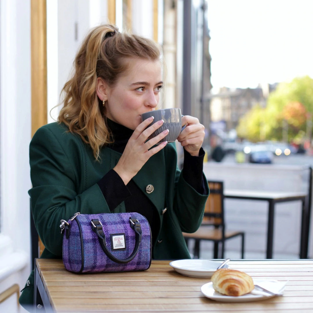 Glen Appin Harris Tweed Mini Bowling Bag Kilbride