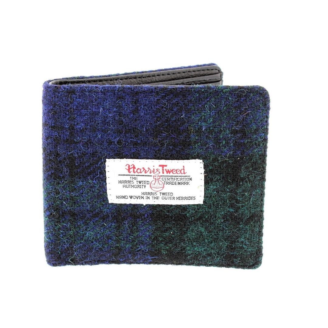 Glen Appin Black Watch Tartan Harris Tweed Bi-fold Wallet LB2007