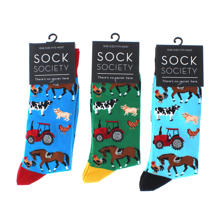 Farm Yard Animals & Tractor Socks