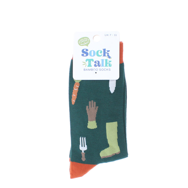 Bamboo Gardening Socks (Green)