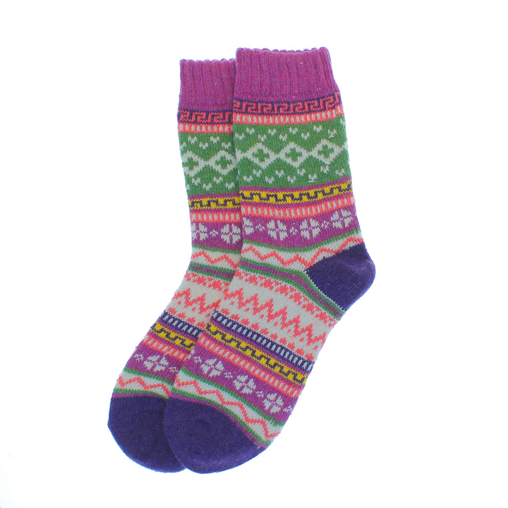 Cosy Cute Nordic Pattern Socks - Pack of 2