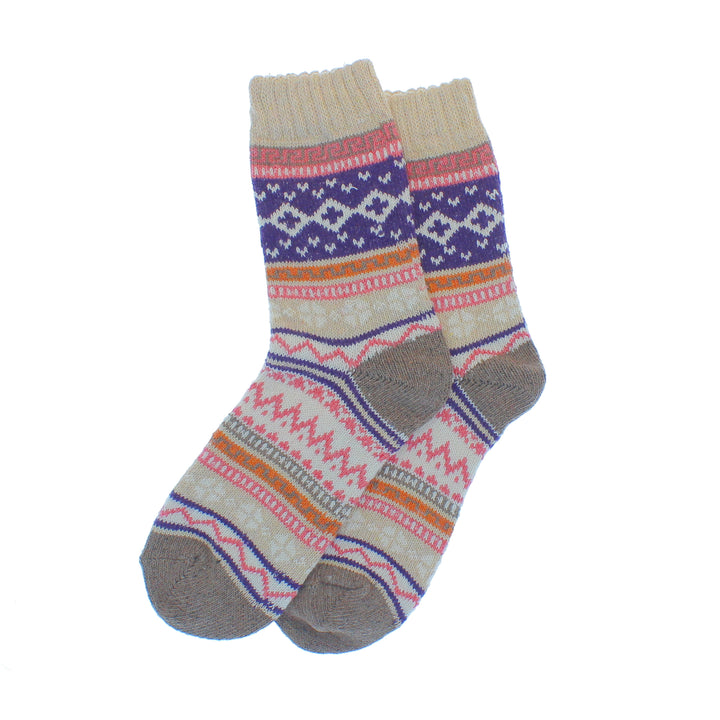 Cosy Cute Nordic Pattern Socks - Pack of 3