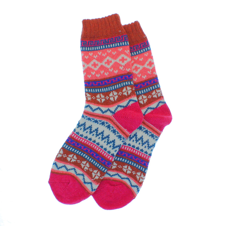 Cosy Cute Nordic Pattern Socks - Pack of 3