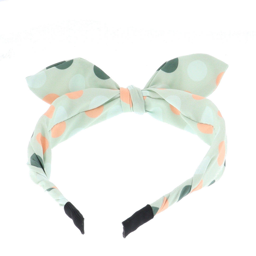 Women's Slim Spotty Small Bow Headband