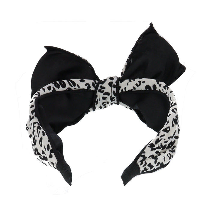 Women's Animal Print Wired Bow Headband