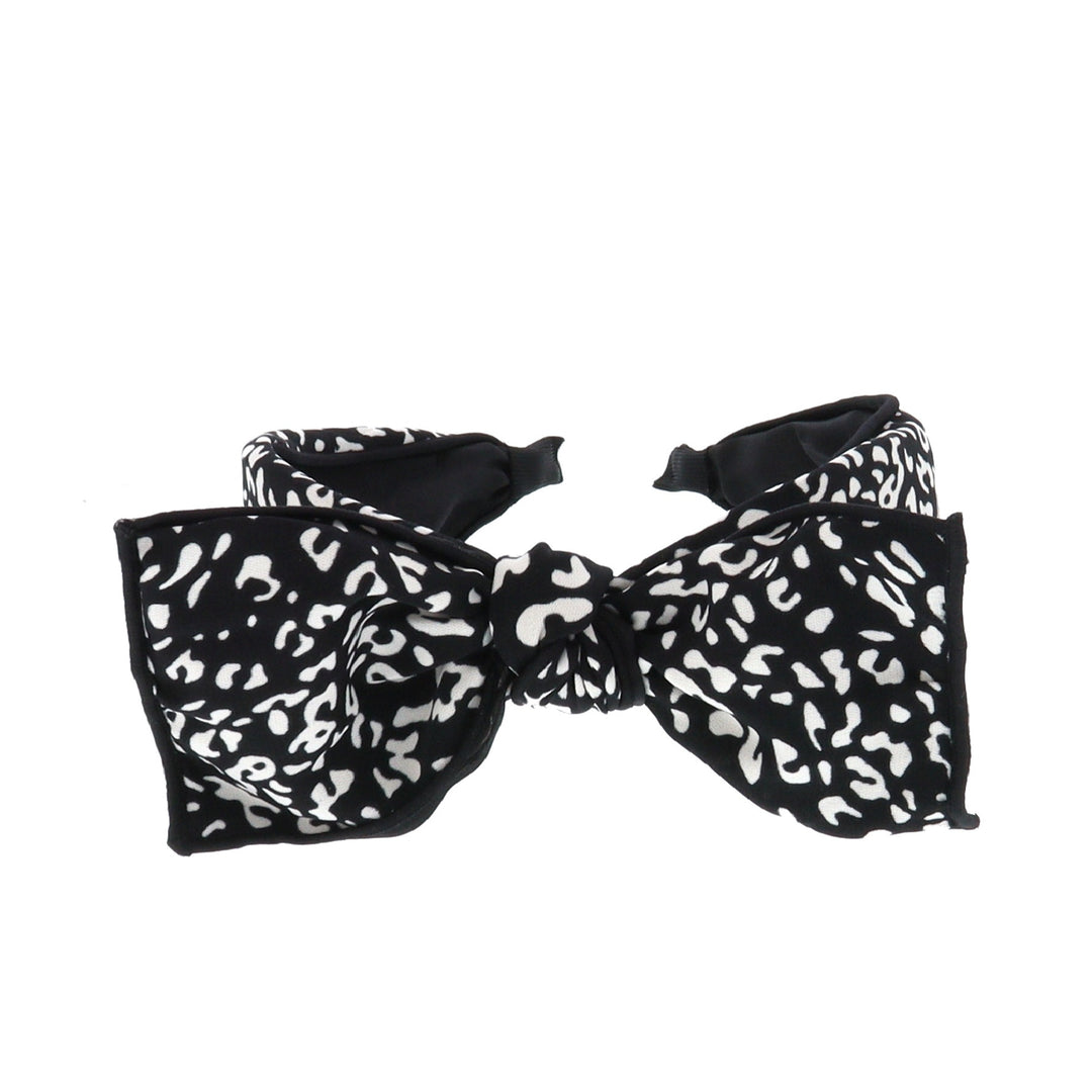 Women's Animal Print Wired Bow Headband