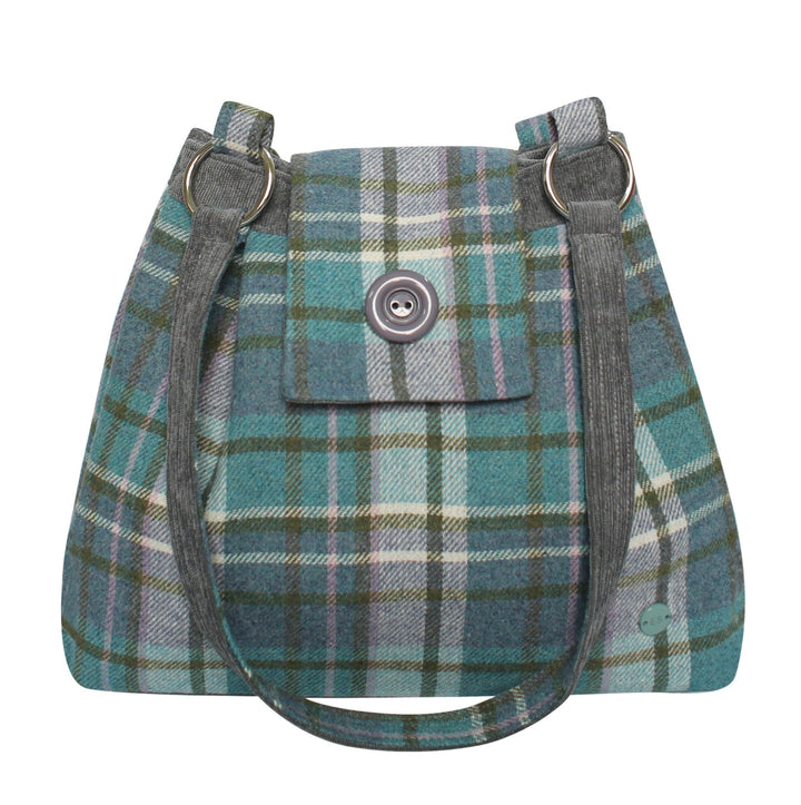 Ava Teal Tweed Handbag by Earth Squared