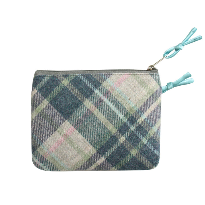 Green Herringbone & Skye Tweed Emily Coin Purse by Earth Squared