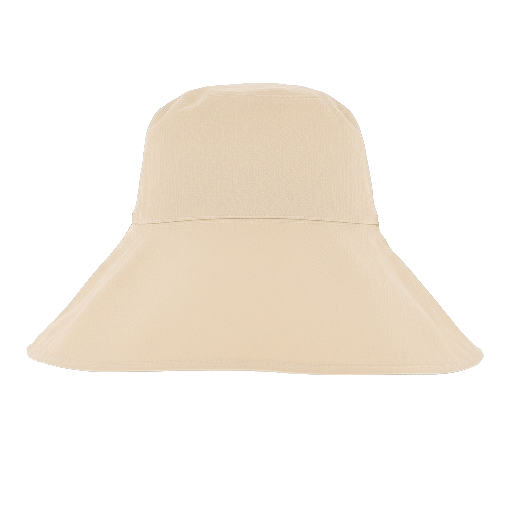 Ladies Wide Brim & Reversible Sun Hat UVF50+ Beige/Stripe