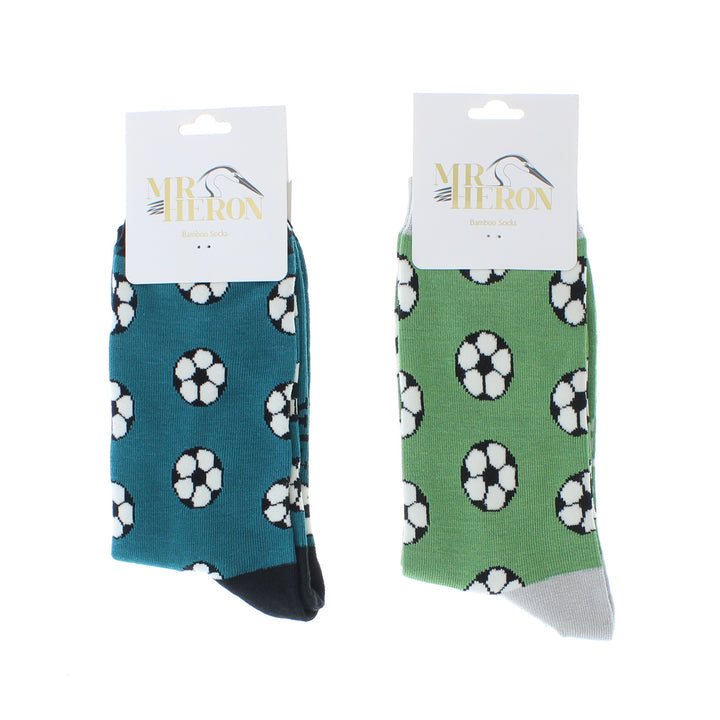 Mr Heron Mens Bamboo Football Socks (Mint)